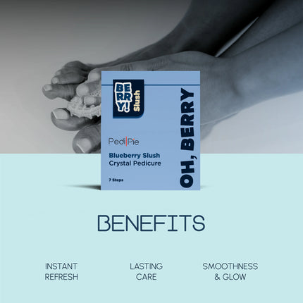 Blueberry Slush 7 Step Crystal Pedicure | Pack of 5