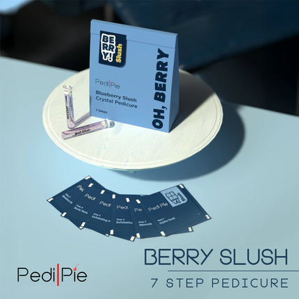 Blueberry Slush 7 Step Crystal Pedicure | Pack of 5
