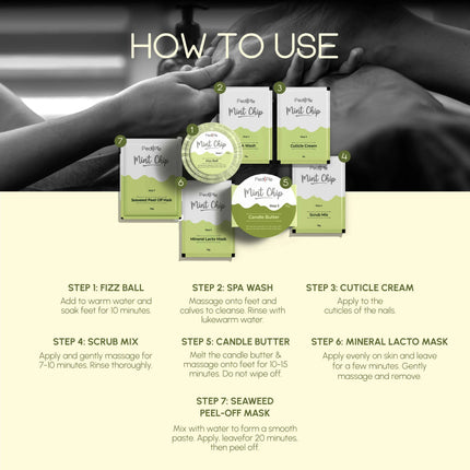 Mint Chip – 7 Step Mani/Pedi Kit | Pack of 5